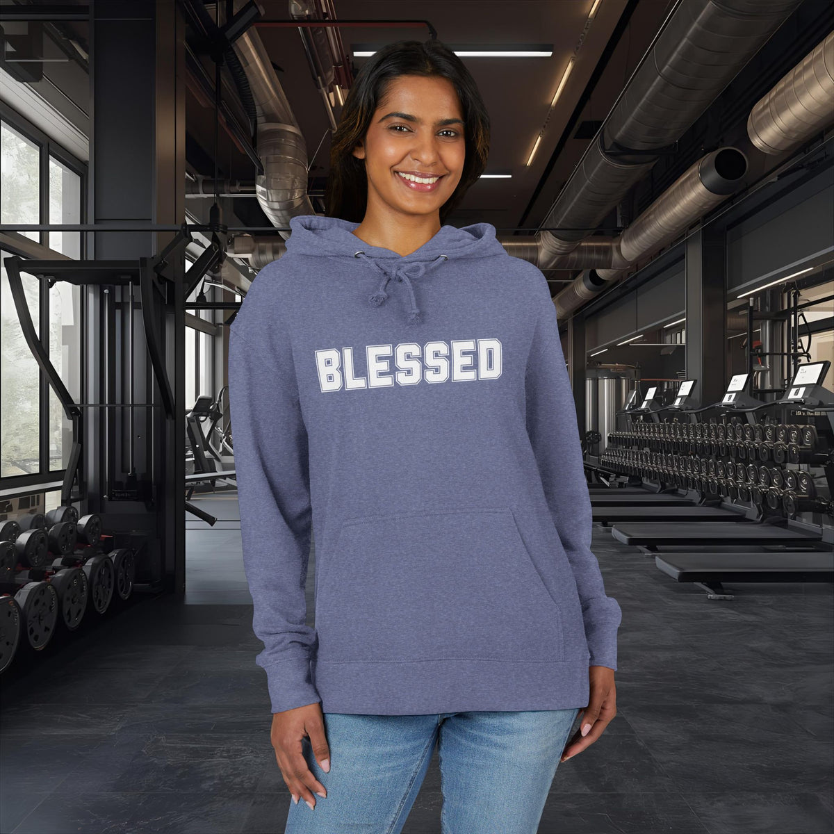 Blessed Hoodie - Cozy French Terry Pullover - Faith Graphic Sweatshirt - Unisex S-5XL