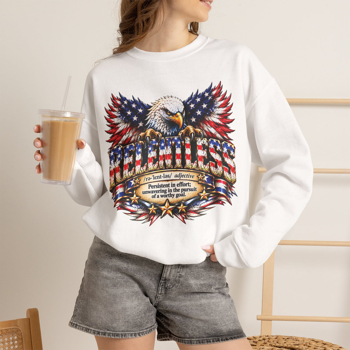 Relentless Eagle Definition Crewneck Sweatshirt - Patriot Fit Life