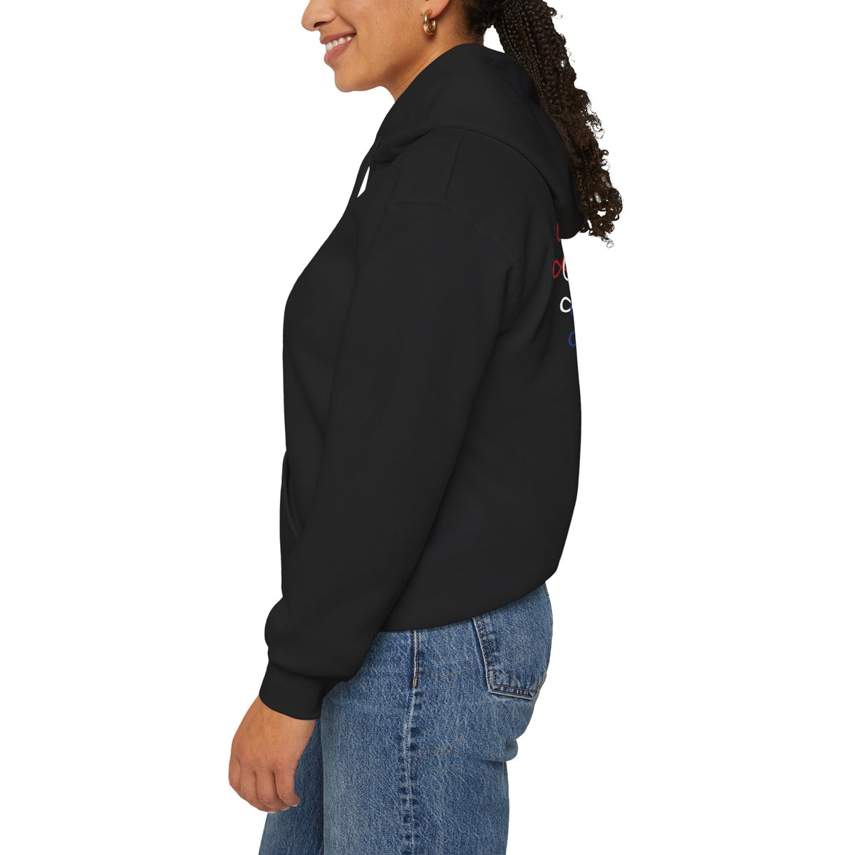 Blessed Hoodie - Patriotic Red White Blue - Unisex Pullover - Front & Back Print - S-5XL