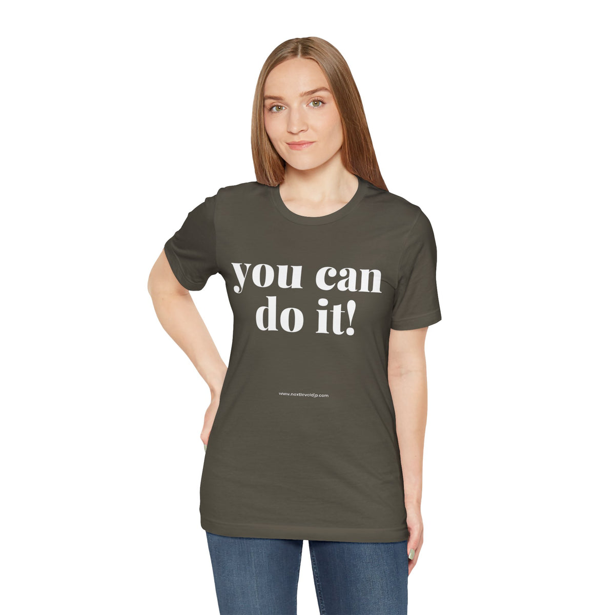 You Can Do It! Motivational T-Shirt - Inspirational Fitness Tee - Unisex XS-4XL