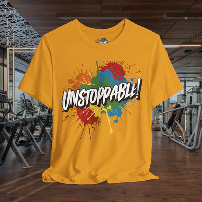 Unstoppable Vintage Retro T-Shirt - Motivational Graphic Tee - Unisex Casual Shirt