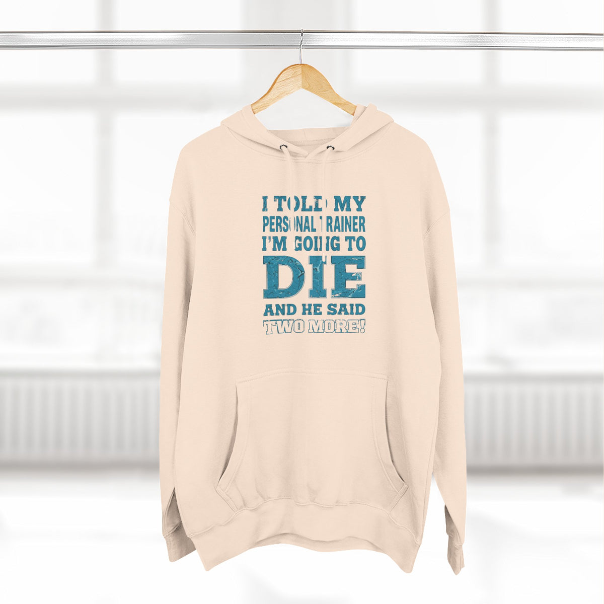 I Told My Personal Trainer I Was Going To Die And He Said Two More! - Funny Gym Hoodie - XS-3XL