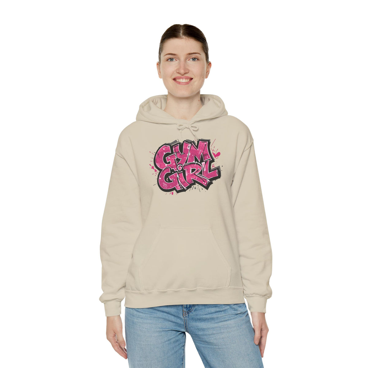 Stylish Gym Girl Print Hoodie - Women's Fitness Sweatshirt - Athletic Pullover - S-5XL