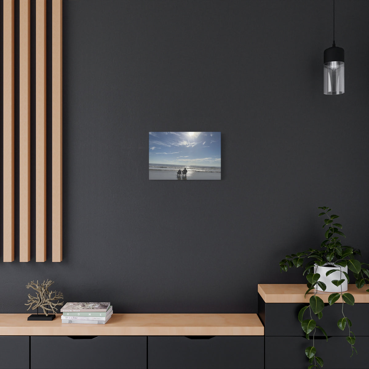 Beach Day Canvas Wall Art - Coastal Home Decor - Ocean Landscape - Serene Beach Print - 16 Sizes Available