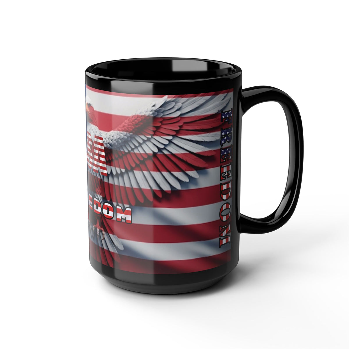 Patriotic Eagle Mug - Vintage American Flag Design - 11oz/15oz