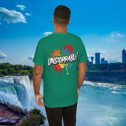 Unstoppable Vintage Retro T-Shirt - Motivational Graphic Tee - Unisex Casual Shirt