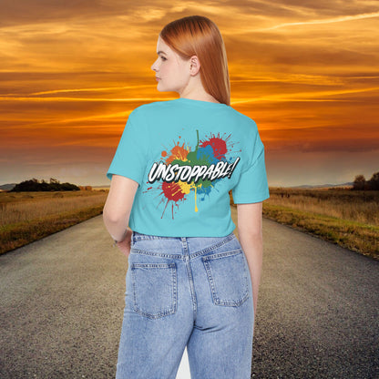 Unstoppable Vintage Retro T-Shirt - Motivational Graphic Tee - Unisex Casual Shirt