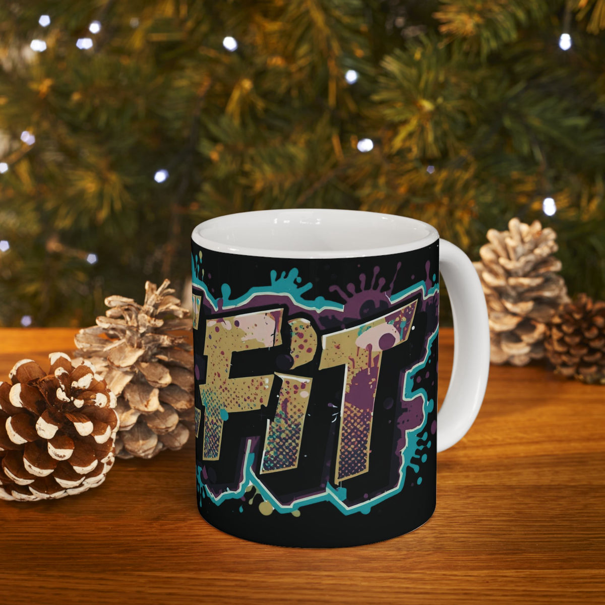 Live Fit White Ceramic Mug (11oz/15oz)