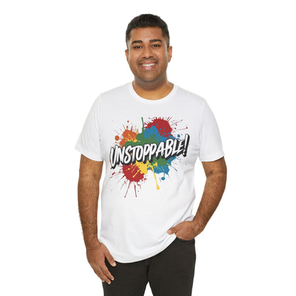 Unstoppable Vintage Retro T-Shirt - Motivational Graphic Tee - Unisex Casual Shirt