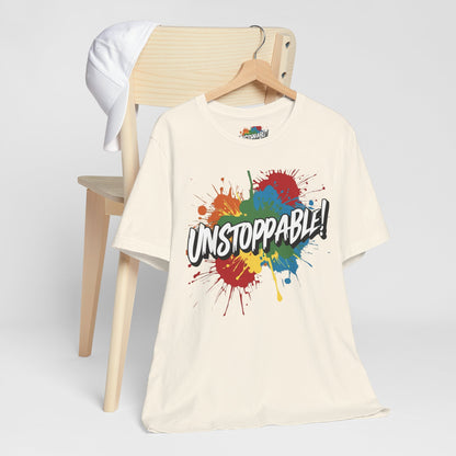 Unstoppable Vintage Retro T-Shirt - Motivational Graphic Tee - Unisex Casual Shirt