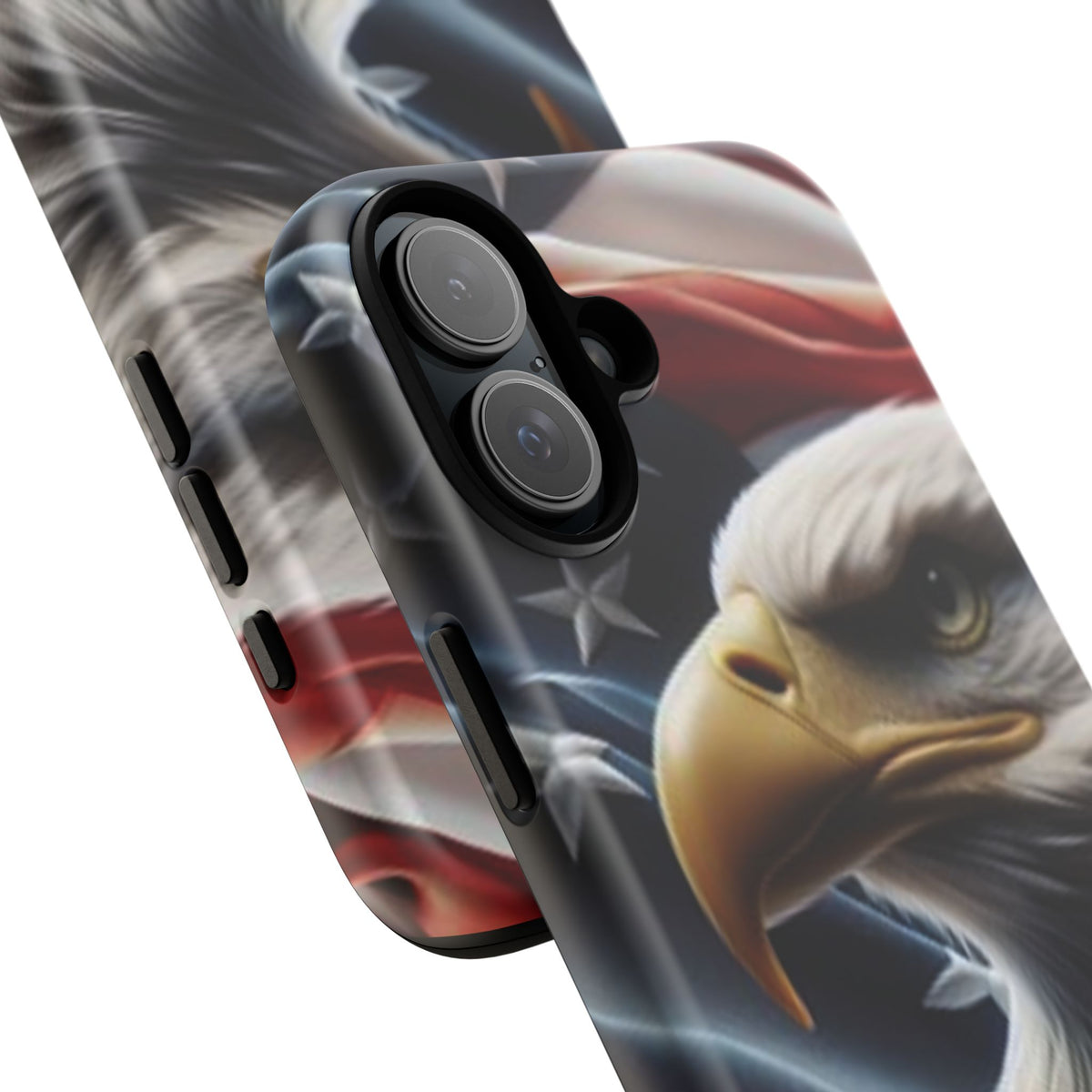Patriotic Eagle American Flag Phone Case - Gift for Veterans - Independence Day - Memorial Day