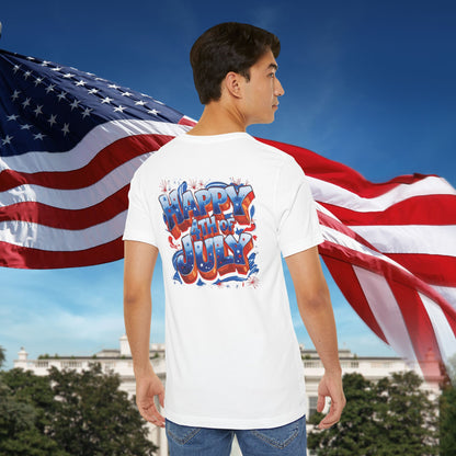 Happy 4th of July T-Shirt - Independence Day Bald Eagle - American Flag Graphic Tee