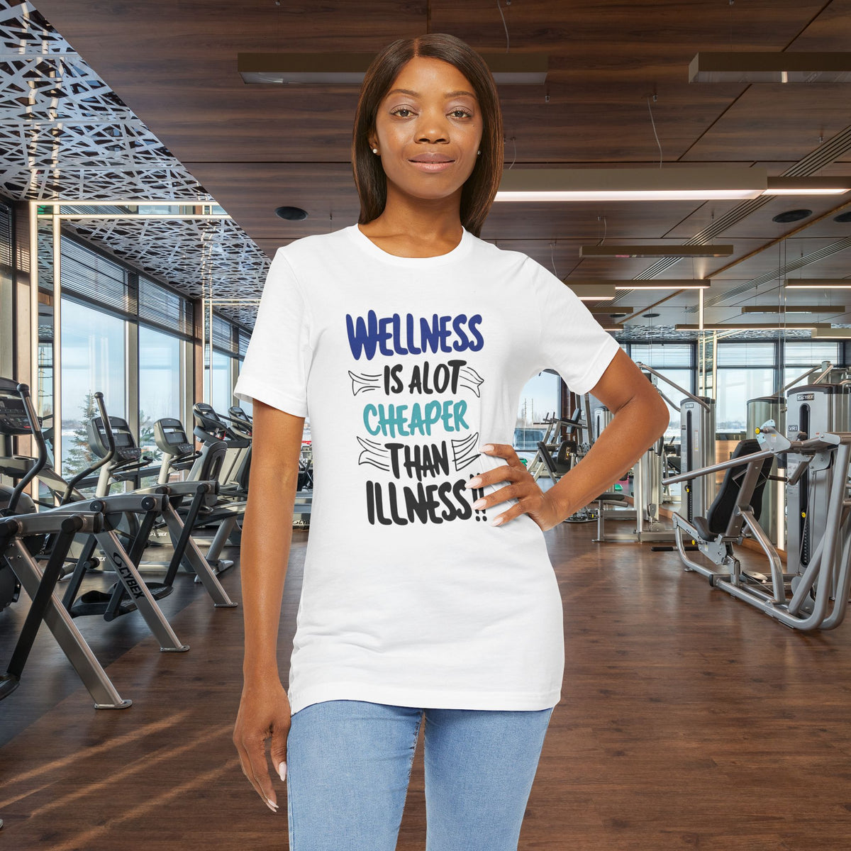 Wellness Is A Lot Cheaper Than Illness - Wellness Awareness T-Shirt - Unisex S-3XL