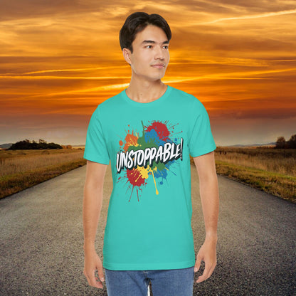 Unstoppable Vintage Retro T-Shirt - Motivational Graphic Tee - Unisex Casual Shirt