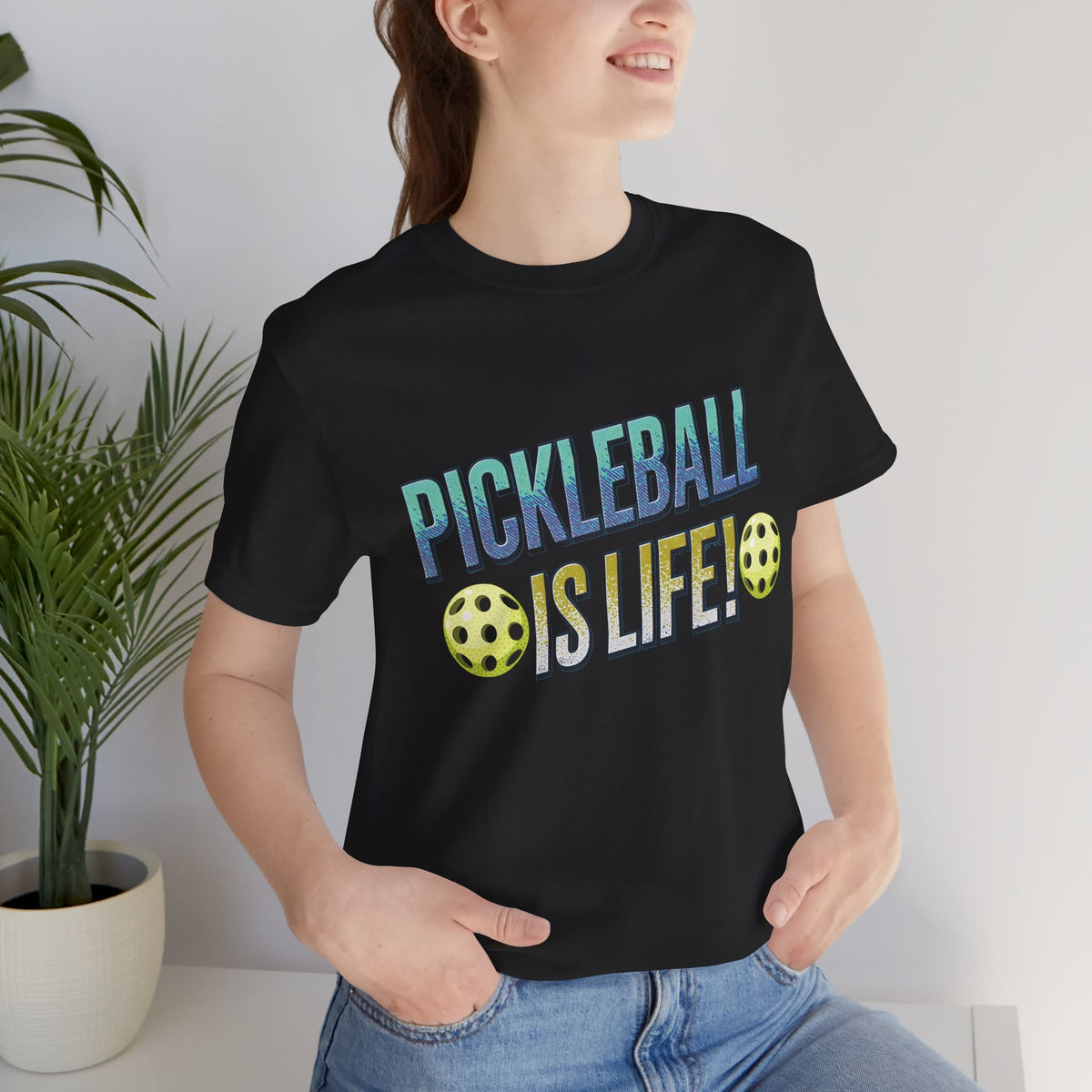 Pickleball Is Life T-Shirt - Funny Pickleball Tee - Unisex Court Sports Shirt