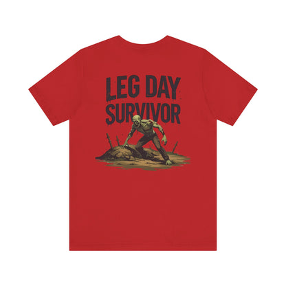 Leg Day Survivor Tee - Fitness Shirt - Workout Apparel - Gym Gift - Unisex Graphic Tee - Funny T-shirt