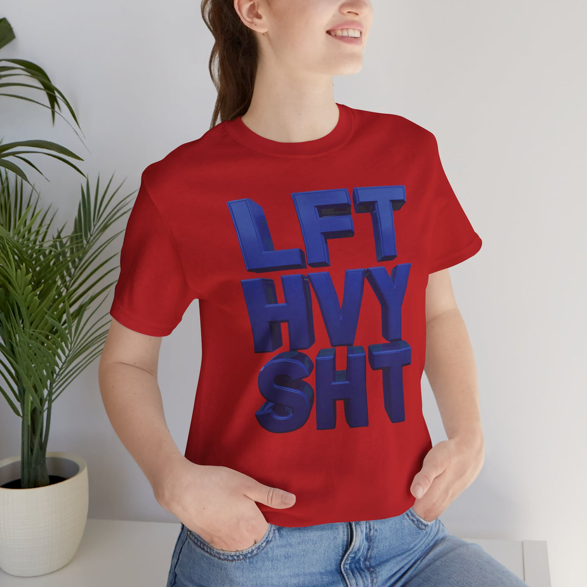 Lift Heavy Shit Gym T-Shirt - Bold 3D Weightlifting Tee - Unisex Fitness Apparel