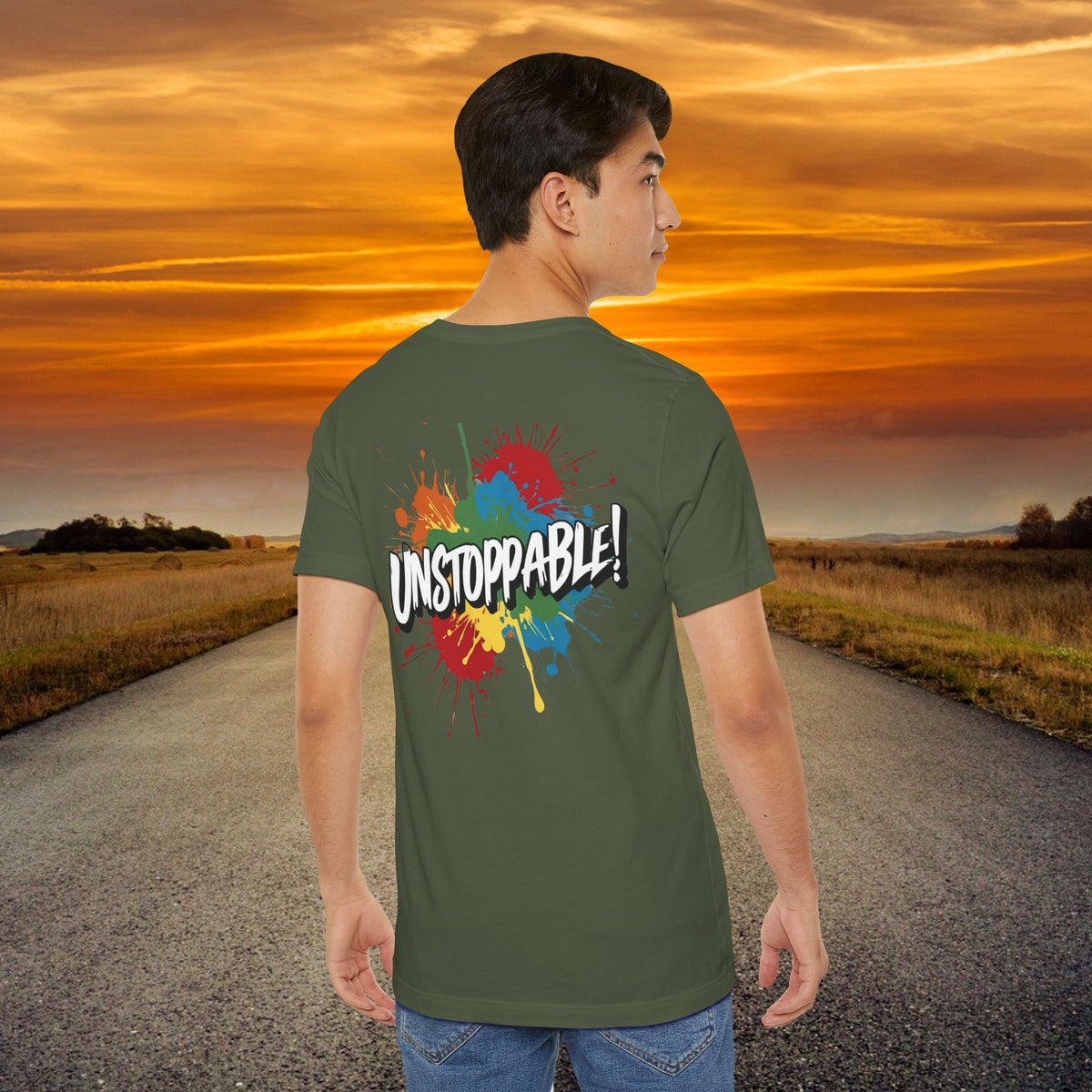 Unstoppable Vintage Retro T-Shirt - Motivational Graphic Tee - Unisex Casual Shirt