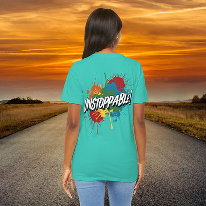 Unstoppable Vintage Retro T-Shirt - Motivational Graphic Tee - Unisex Casual Shirt