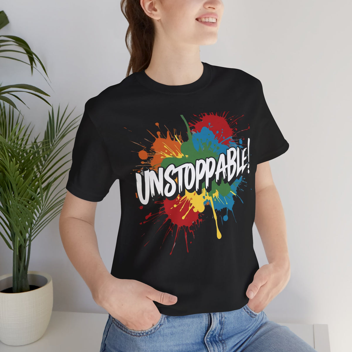 Unstoppable Vintage Retro T-Shirt - Motivational Graphic Tee - Unisex Casual Shirt