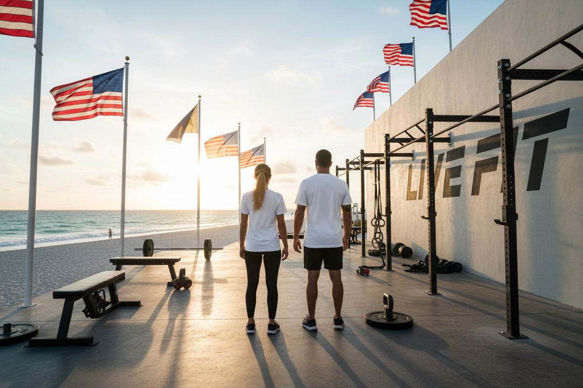 Patriot Fit Life T-Shirt | American Flag Stars & Stripes Athletic Tee