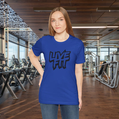 LIVE FIT Unisex Jersey Tee - Premium Fitness Shirt