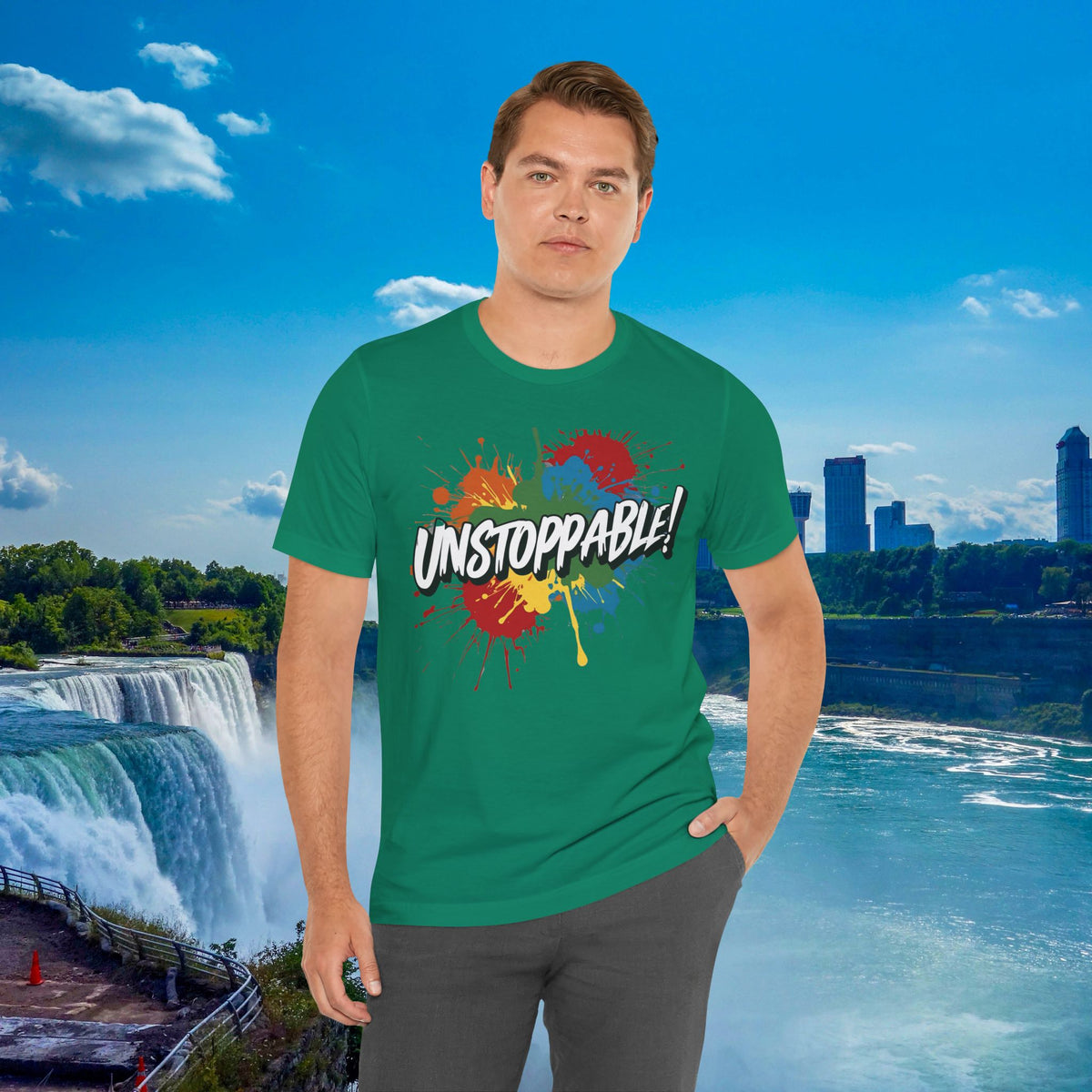 Unstoppable Vintage Retro T-Shirt - Motivational Graphic Tee - Unisex Casual Shirt