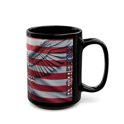 Patriotic Eagle Mug - Vintage American Flag Design - 11oz/15oz