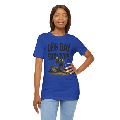 Leg Day Survivor Tee - Fitness Shirt - Workout Apparel - Gym Gift - Unisex Graphic Tee - Funny T-shirt