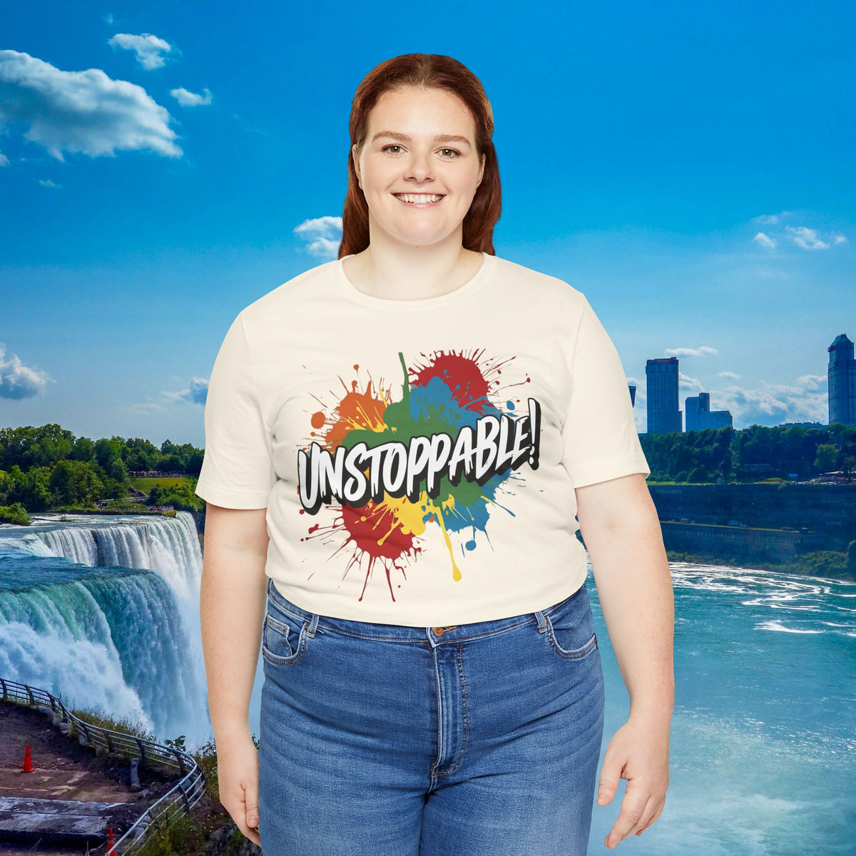 Unstoppable Vintage Retro T-Shirt - Motivational Graphic Tee - Unisex Casual Shirt