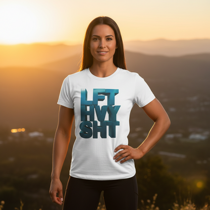 Lift Heavy Shit - LFT HVY SHT - Gym T-Shirt - Motivational Weightlifting Tee
