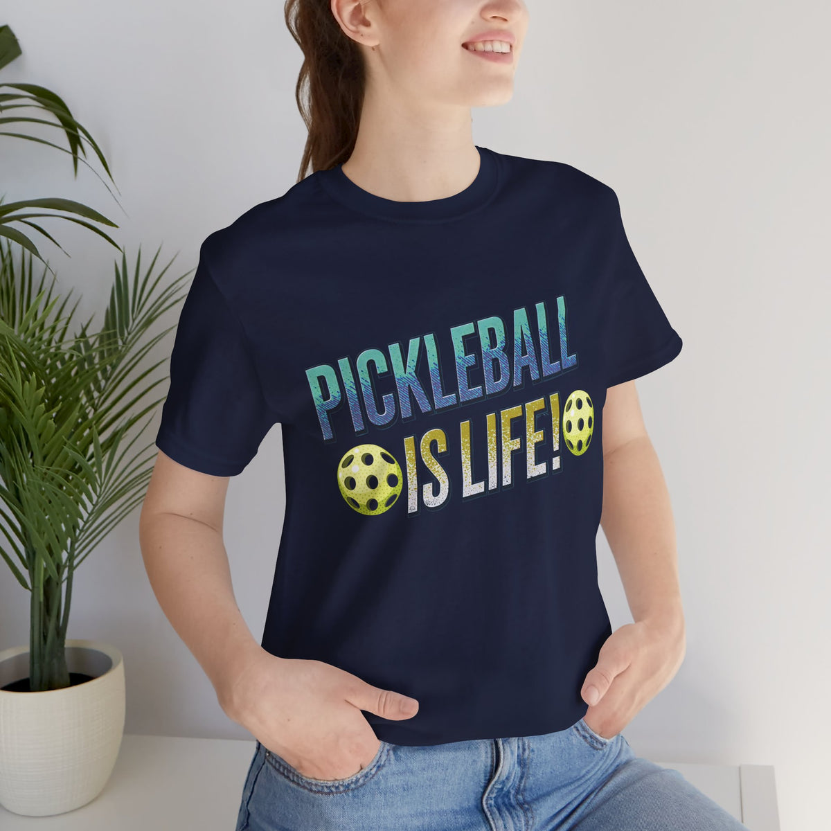 Pickleball Is Life T-Shirt - Funny Pickleball Tee - Unisex Court Sports Shirt