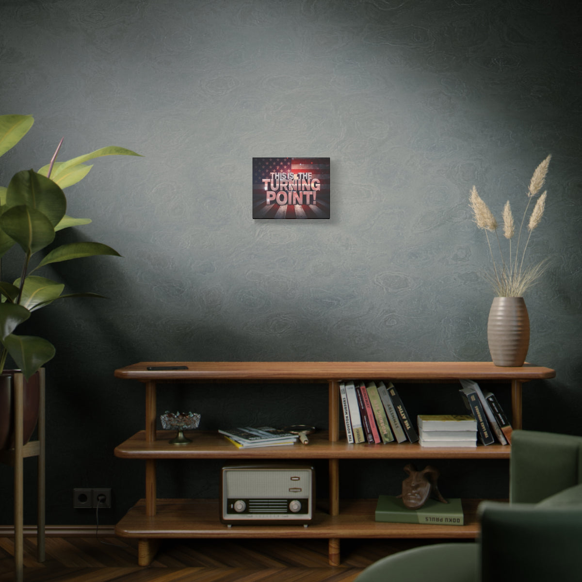 This Is The Turning Point! Canvas Wall Art - Patriotic American Flag - Red White Blue - Gallery Wrapped - 36 Sizes