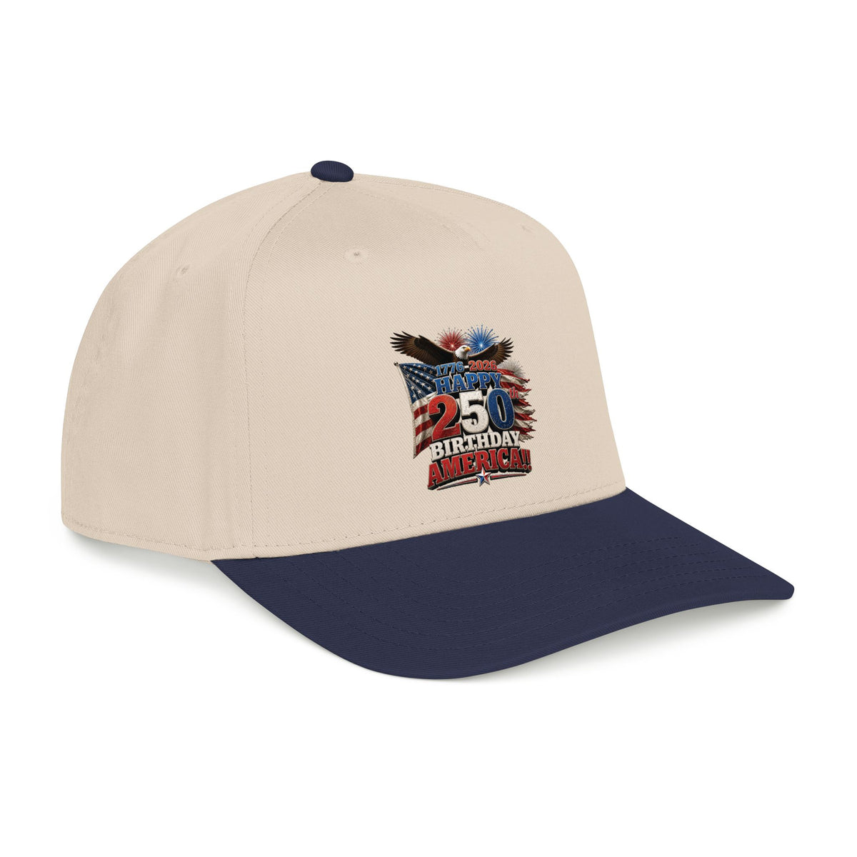 Happy 250th Birthday America Cap | 1776–2026 Patriotic Eagle Flag Baseball Hat