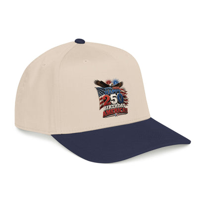 Happy 250th Birthday America Cap | 1776–2026 Patriotic Eagle Flag Baseball Hat