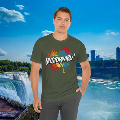 Unstoppable Vintage Retro T-Shirt - Motivational Graphic Tee - Unisex Casual Shirt