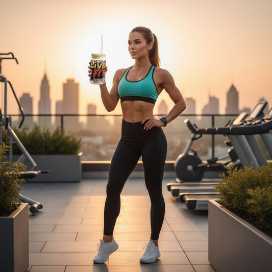 Live Fit Sipper Glass Tumbler (16oz)