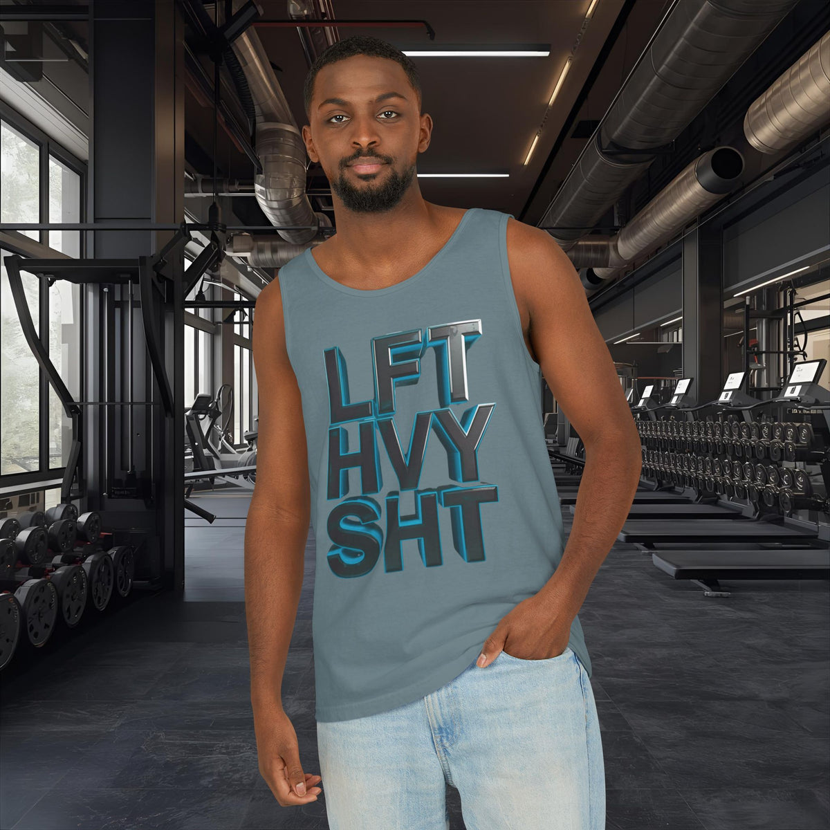 Lift Heavy Shit - LFT HVY SHT - Tank Top - Gym Workout Fitness Tank - Unisex XS-2XL