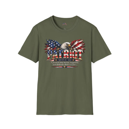 USA Pride - PATRIOT Dictionary-stlye Definition  - Eagle Patriotic T-Shirt - Patriot Fit Life