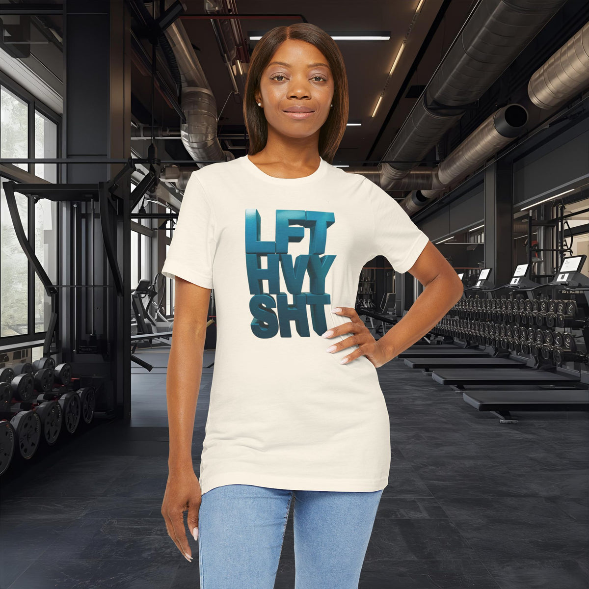 Lift Heavy Shit - LFT HVY SHT - Gym T-Shirt - Motivational Weightlifting Tee