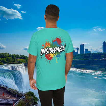 Unstoppable Vintage Retro T-Shirt - Motivational Graphic Tee - Unisex Casual Shirt