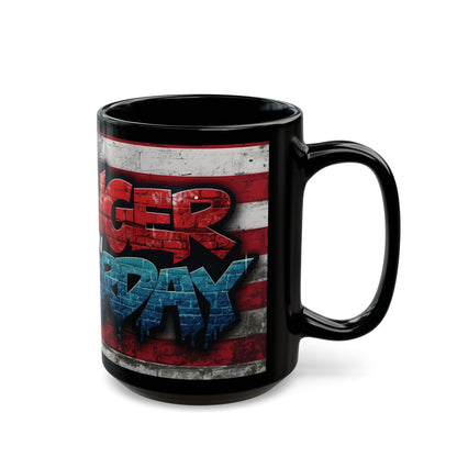 Stronger Than Yesterday! Motivational Mug - American Flag - 11oz/15oz