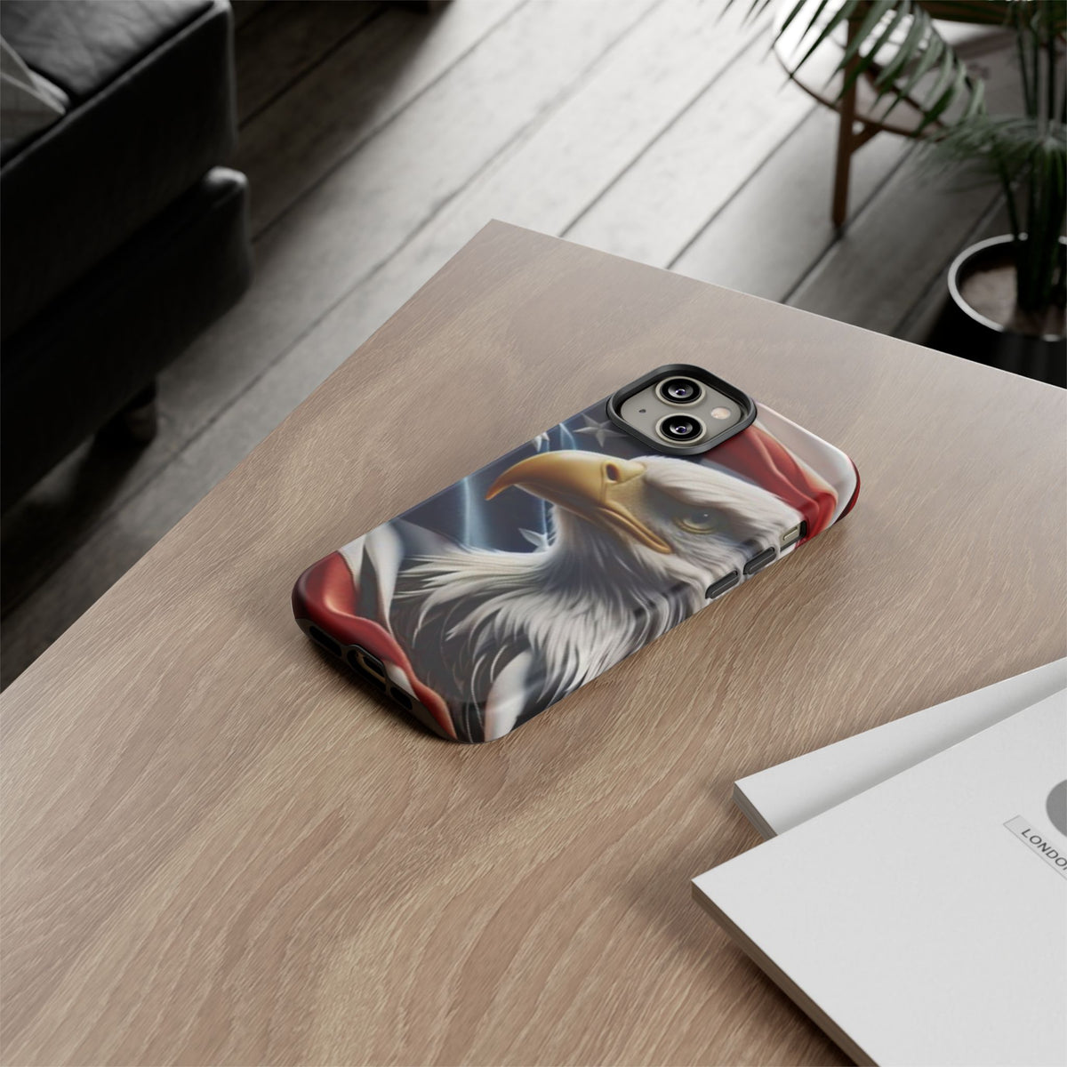 Patriotic Eagle American Flag Phone Case - Gift for Veterans - Independence Day - Memorial Day