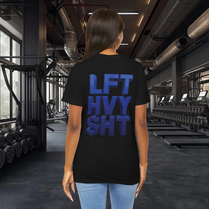 Lift Heavy Shit Gym T-Shirt - Bold 3D Weightlifting Tee - Unisex Fitness Apparel