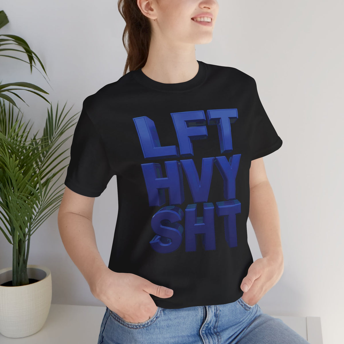 Lift Heavy Shit Gym T-Shirt - Bold 3D Weightlifting Tee - Unisex Fitness Apparel