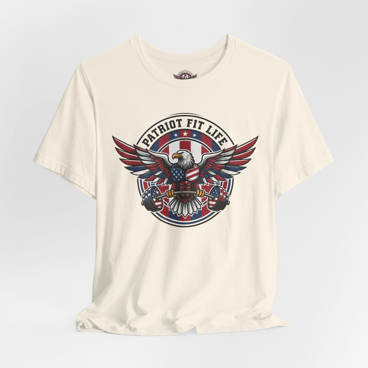 Patriot Fit Life Bald Eagle T-Shirt - American Flag Graphic Tee - Unisex Workout Shirt
