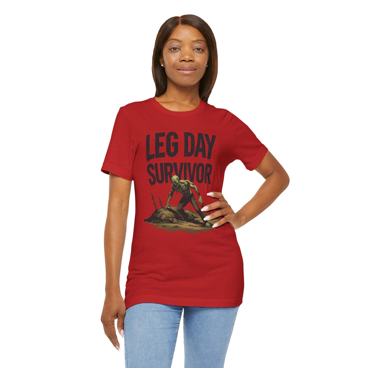 Leg Day Survivor Tee - Fitness Shirt - Workout Apparel - Gym Gift - Unisex Graphic Tee - Funny T-shirt