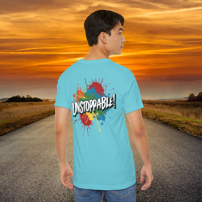 Unstoppable Vintage Retro T-Shirt - Motivational Graphic Tee - Unisex Casual Shirt
