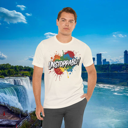 Unstoppable Vintage Retro T-Shirt - Motivational Graphic Tee - Unisex Casual Shirt
