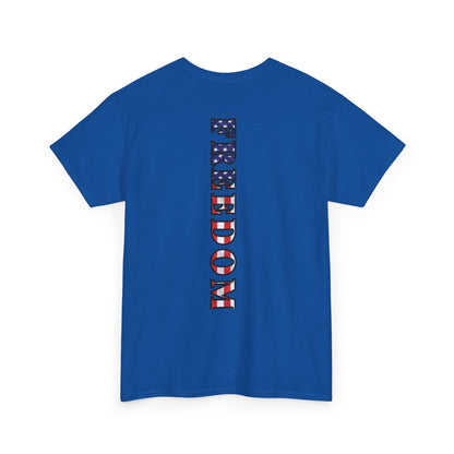 Freedom Patriotic T-Shirt - Red White Blue - American Flag Tee - Unisex S-5XL